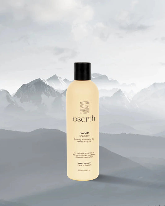 Oserth Smooth Collection – Vegan, sulfate-free haircare products designed to tame frizz, enhance shine, and leave hair silky smooth.
