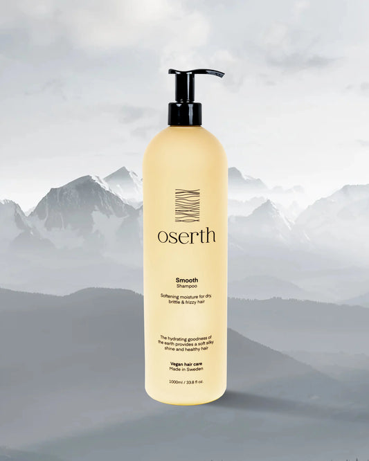 Oserth Smooth Collection – Vegan, sulfate-free haircare products designed to tame frizz, enhance shine, and leave hair silky smooth.