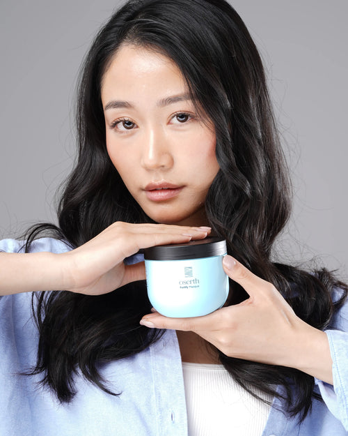 Oserth Restore Collection – Repair and rejuvenate damaged hair with vegan, sustainable products infused with nourishing natural ingredients.